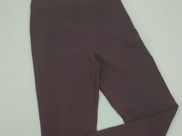 bordowa spódnice trapezowe: Material trousers, XS (EU 34), condition - Perfect