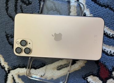 apple mac: IPhone 11 Pro Max, Колдонулган, 256 ГБ, Алтын, Каптама, 73 %