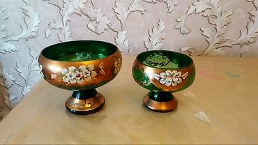 pul qab: Bohemia Glass HR – Çexiya istehsalı dekorativ şirniyyat qabları dəs — 1