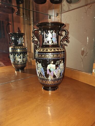 cex xrustali: Набор ваз, Богемское стекло