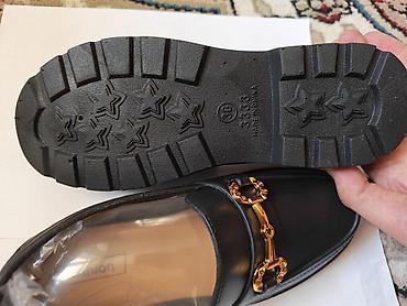 Mokasin və loferlər: Qadın loaferləri – qara, klassik dizayn - Material: hamarlanmış qara — 4