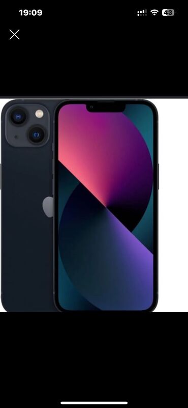 islenmis telefonlarin satisi: IPhone 13, 128 ГБ, Midnight, Face ID, С документами