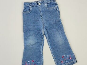 legginsy imitujące jeans: Spodnie jeansowe, 1.5-2 lat, 92, stan - Zadowalający