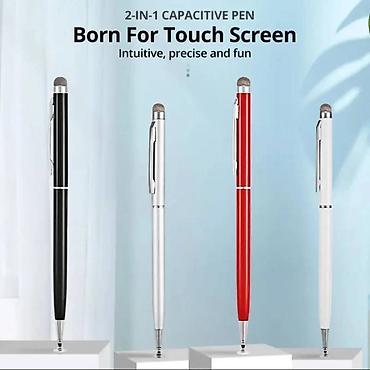 Elektronika: Qırmızı, qara ağ və boz rənglərdə olan bu universal stylus qələmləri — 5