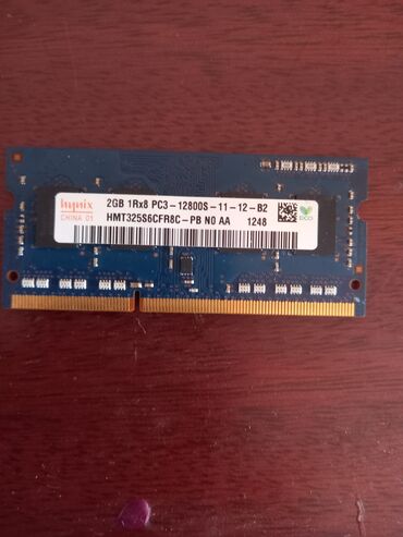 ddr3 ram 16gb 3000mhz: Operativ yaddaş (RAM) Lenovo, 4 GB, 3000 Mhz, DDR2, Noutbuk üçün, İşlənmiş