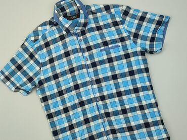 Moda: Koszulа Derby, M (EU 38), stan - Idealny, wzór - Kratka, kolor - Błękitny
