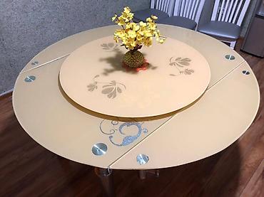 Кухонные столы и стулья: Кухонный стол и стул, цвет - Желтый — 12