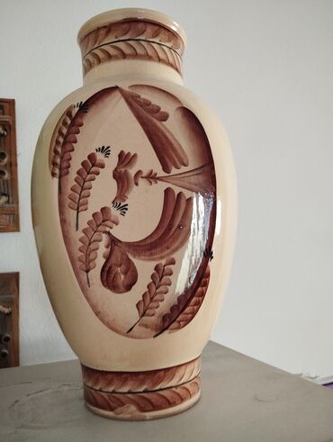 Антикварные вазы: Вазы и вазочки, советские, керамика, ручная роспись, и камень. Торг