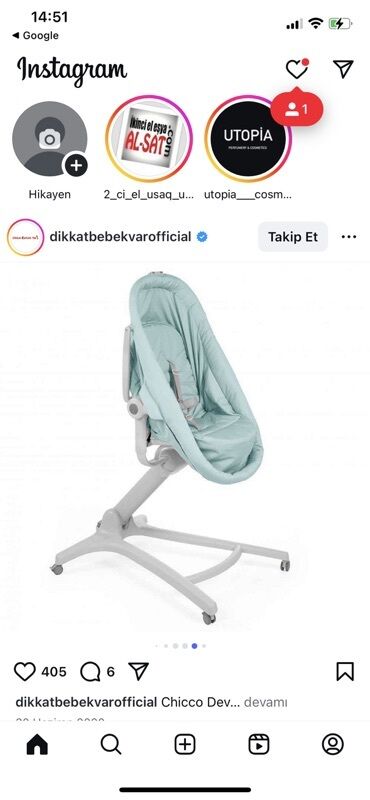 Chicco markasına məxsus bu çoxfunksiyalı uşaq oturacağı, tənzimlənən