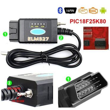 ucuz masin: ELM 327 ForScan diaqnostika cihazı. ELM327 HS/MS Switch xüsusi olaraq