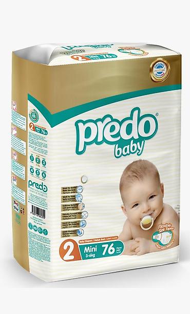 predo: Uşaq bezi Predo Baby Mini 2, 3-6 kq, 76 əd. Xüsusiyyətlər Brend — 1