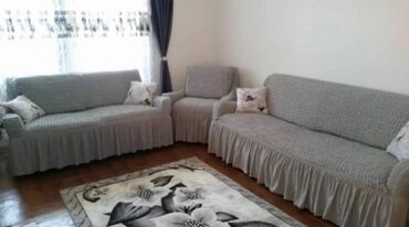Posteljina: Prekrivači za trosed,dvosed i fotelju sa karnerima Cena kompleta 4600 — 7