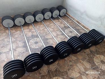 Ştanqlar və ştanq diskləri: Ştanq, Çəki: 10 kq, Yeni — 26