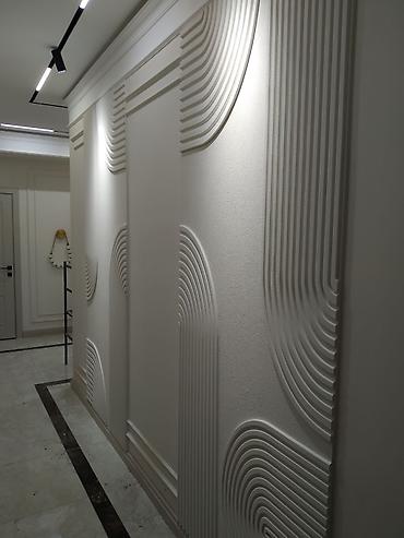 подсветка потолка: Авторские декоративные стены и панели: 3D барельеф + декоративные — 2