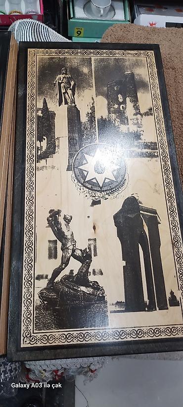 Nərdlər: Taxta nərd–şahmat dəsti - Material: cilalanmış təbii ağac - 2-si — 3