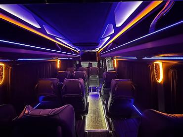 затемнение: Аренда микроавтобуса Mercedes‑Benz Sprinter (VIP‑салон, 17–18мест) — 4