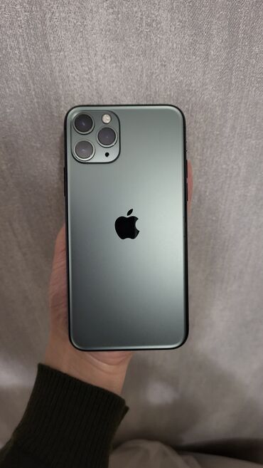 Apple iPhone: IPhone 11 Pro, Б/у, 64 ГБ, Зарядное устройство, Защитное стекло, Чехол