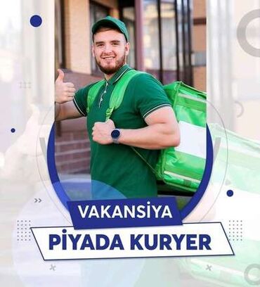 Ev personalı və təmizlik: Piyada kuryer tələb olunur, İstənilən yaş, Təcrübəsiz, Həftəlik ödəniş