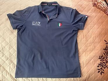 emperio armani: EA7 Emporio Armani polo köynəyi – Italia kolleksiyası - Rəng: tünd — 1