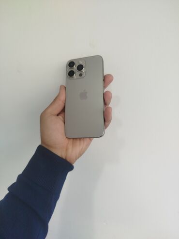 Apple iPhone: IPhone 15 Pro Max, 512 GB, Black Titanium, Face ID, Barmaq izi