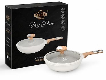 pan: Сковорода Uakeen VK-1823 с крышкой - Диаметр: 28 см - Объем: 2,9 л - — 1