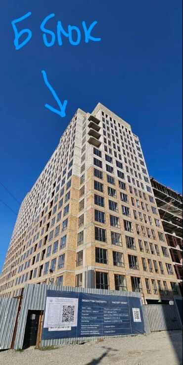 недостроенные дома: 1 комната, 42 м², Элитка, 9 этаж, ПСО (под самоотделку)