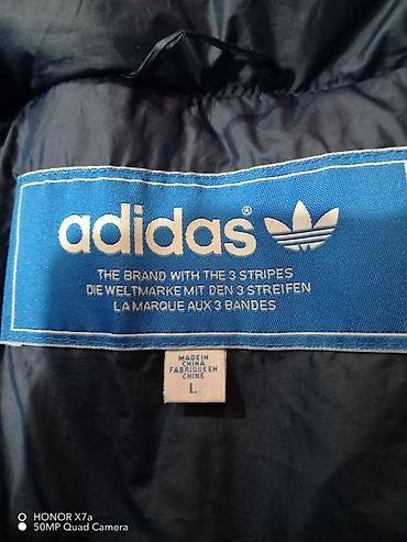 lidl džemper: Adidas zimska jakna, veličina L. Tamno plava, prošivena i postavljena — 2
