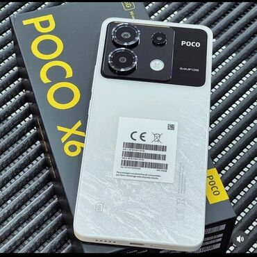 poco x7 pro qiymeti: Poco X6, 256 GB, rəng - Ağ, Sensor, Barmaq izi, Sənədlərlə