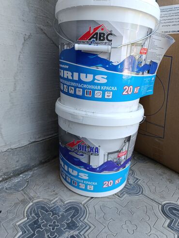 водоэмульсионная краска 25 кг цена бишкек белый аист: Другие лакокрасочные материалы
