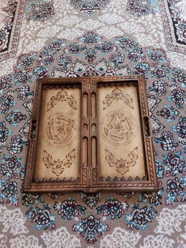 Nərdlər: Taxta nərd-şahmat lövhəsi - Material: massiv taxta, yandırma və — 10