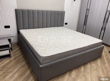 Sifarişlə mebel: İkinəfərlik çarpayı, Bazasız, Matras ilə, Siyirməsiz
