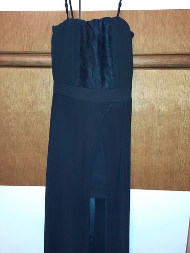 crna haljinica: XS (EU 34), bоја - Crna, Drugi stil, Na bretele