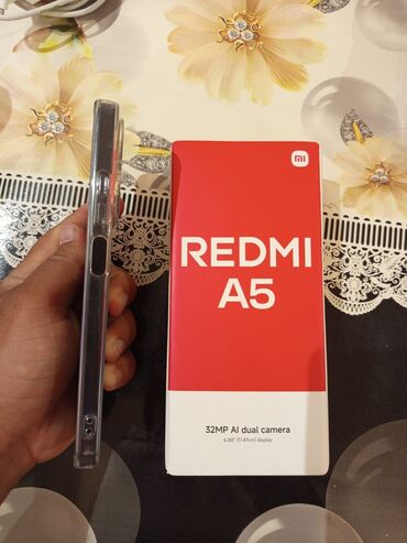 Redmi A5, 128 GB, rəng - Qara, Sensor, Barmaq izi, İki sim kartlı