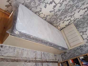 Ev üçün mebel: Yeni, Təknəfərlik çarpayı, Bazalı, Matras ilə, Siyirməsiz, Rusiya — 1