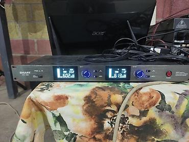 меняю на сабвуфер: СРОЧНО!!!Беспроводная микрофонная система SMART MC-100 (UHF, двойной — 2