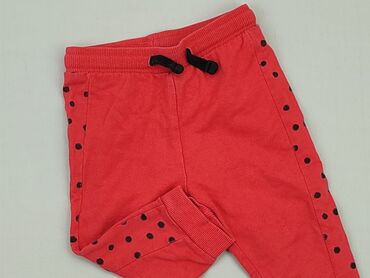 czerwone legginsy 104: Spodnie dresowe, So cute, 6-9 m, stan - Dobry