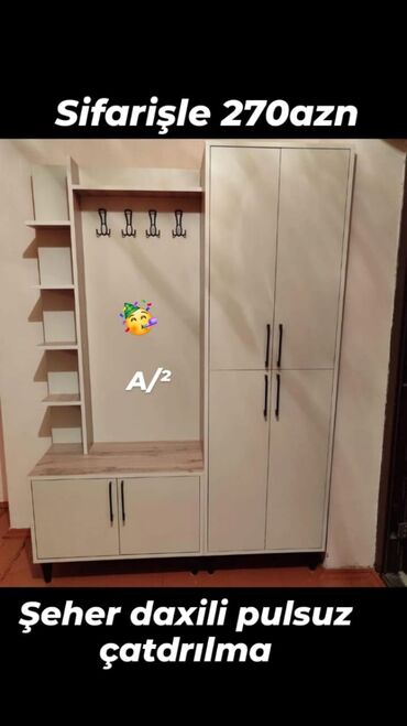 шкаф в прихожую: Yeni, Düz dolab, Dəhliz dolabı
