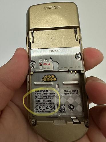 nokia 3315: Nokia 8 Sirocco, < 2 GB Memory Capacity, rəng - Qızılı, Düyməli — 5