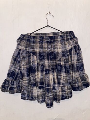 джинсовая мини юбка: Юбка, Модель юбки: Пышная, Мини, По талии