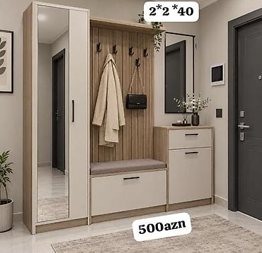 Dəhliz üçün çoxfunksiyalı mebel dəsti Ölçü: 2 × 2 × 40 Qiymət: 500