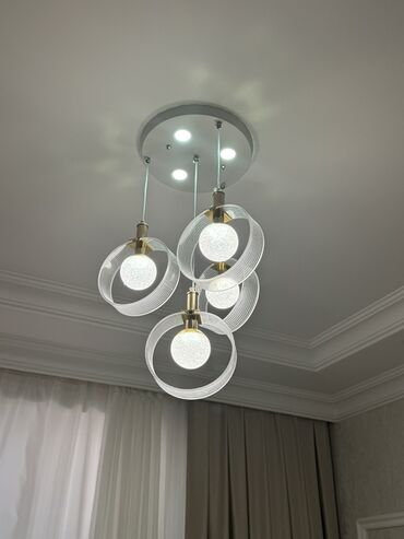 Led люстры: Люстра, 5 ламп, Металлический
