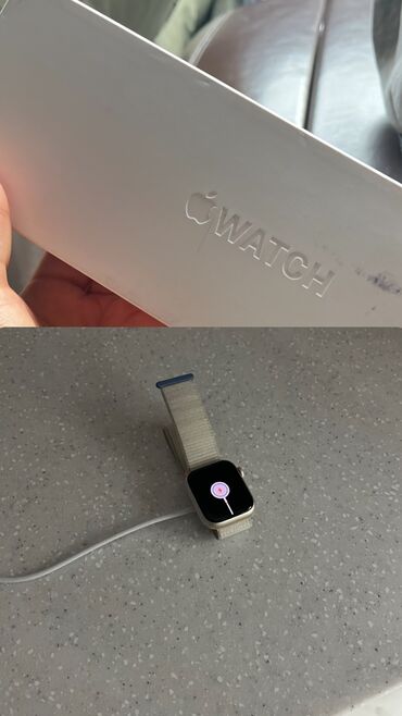 apple watch 44 mm: IPhone 15, Б/у, Серебристый, Зарядное устройство, Чехол, Коробка, 100 %