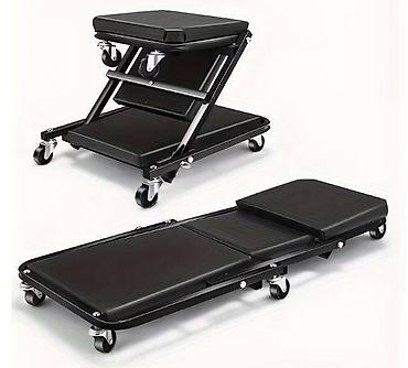 Alati za automobile: Pretvarač/ležaljka za automehaničare na točkićima 2‑u‑1 - — 5