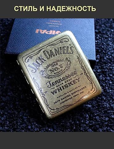 сменная: Металлический портсигар «Jack Daniel’s» в ретро‑стиле. - Корпус — 4