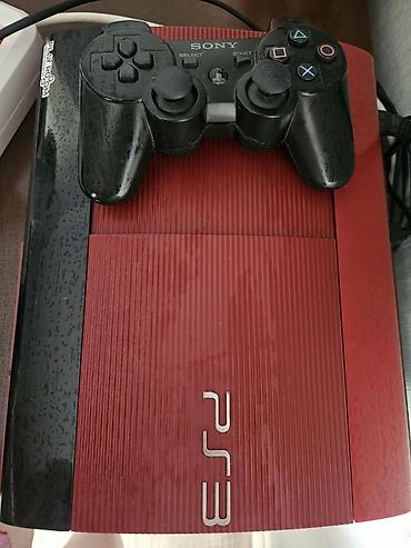 ps3 gence: Sony PlayStation 3 Super Slim (qırmızı) - Rəng: qırmızı korpus, üstə — 3