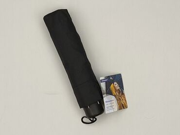 Czarny, składany parasol mini. Wytrzymała metalowa rama zapewnia