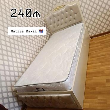 tek matraslar: Tək nəfərlik çarpayı – matras daxil - Klassik dizaynlı, yumşaq — 1