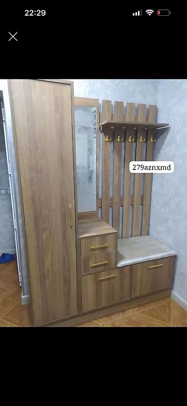 Dəhliz üçün çoxfunksiyalı qabaq giriş mebeli dəsti - Material: ağac lalafo.az -da Dəhliz üçün çoxfunksiyalı qabaq giriş mebeli dəsti - Material: ağac