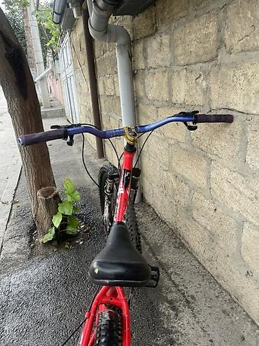 velosiped 20 lük: Qırmızı rəngli dağ velosipedi - Gücləndirilmiş alüminium tipli — 5