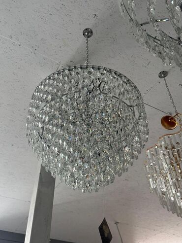 Люстры: Хрустальные подвесные люстры с LED-подсветкой - Эффектные — 27